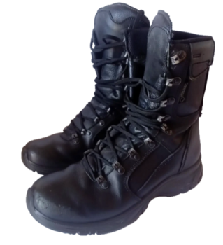 British Military YDS Swift Goretex Lined Temperate Brown / Black Leather Combat GTX Patrol Boots - main image