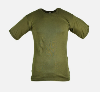 Genuine Military Italian Army Issue Long Length Olive Green 100% Cotton T Shirt New - main image