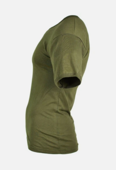 Genuine Military Italian Army Issue Long Length Olive Green 100% Cotton T Shirt New - main image