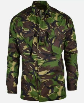 DPM Soldier 95 Combat Shirt Genuine British Army Woodland Camo Shirt In Good Condition - main image