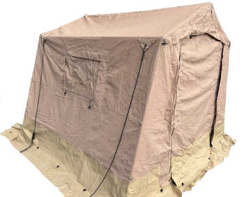 Desert Army 9 X 9 Ripstop Canvas Landrover Tall Wolf Tent Military Command Mess Tent - main image