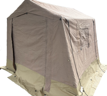 Desert Army 9 X 9 Ripstop Canvas Landrover Tall Wolf Tent Military Command Mess Tent - main image