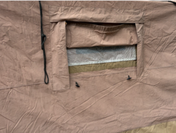 Desert Army 9 X 9 Ripstop Canvas Landrover Tall Wolf Tent Military Command Mess Tent - main image