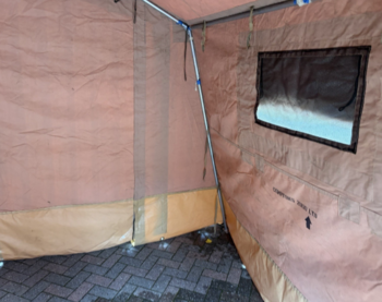 Desert Army 9 X 9 Ripstop Canvas Landrover Tall Wolf Tent Military Command Mess Tent - main image