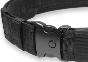 Black Security Patrol Belt Adjustable Belt With Quick Release Buckle - main image