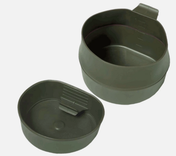 Olive Green Wildo Foldable Camping Mug Small 250ml or Large 600ml Outdoor Drinking Cup - main image