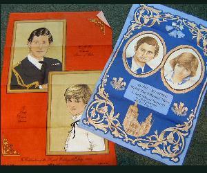 Charles And Diana Tea Towel, Collectable! - main image