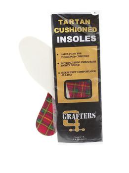 Foam Insoles Cushioned Tartan Foam Insoles Mens and Ladies Pack of 2