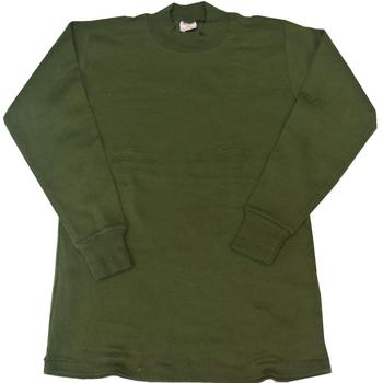 Belgium Thermal Top Genuine Military Issue Heavy Weight Olive Green Long Sleeved Thermal Top - main image