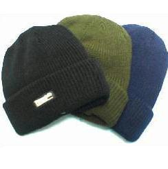 Watch Hat, Warm Thinsulate Lined Acrylic Knit Bob Hat