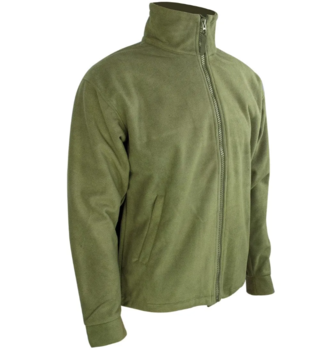 Thor olive green fleece jacket - main image