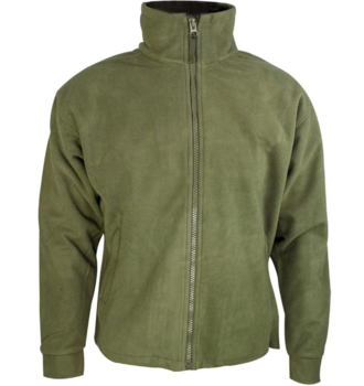 Thor olive green fleece jacket - main image