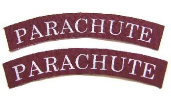 Wartime style Printed Parachute Shoulder titles