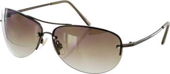 Tomcat Military Style Aviator Sunglasses with Brown Lens, Highlander