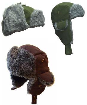 Bomber Trapper Hat Fantastic Warm Fleece / Fur Bomber Flyers Style Hat - main image
