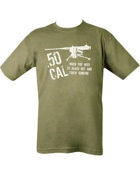 50 Cal Cotton T-Shirt Olive Or Black T Shirt, New - main image
