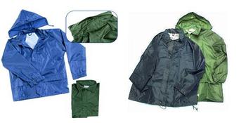 Quality Water Resistant 100% Nylon Jacket With Zip Front