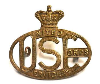 United Service corps cap badge