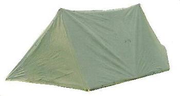 Pup Tent Used Genuine U.S. Army 2 Piece Canvas Pup Tents