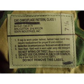 US Military Issue Cap Camouflage Pattern Class 1 Cap Genuine Issue Camo Hat Graded Stock - main image