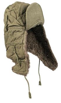 Genuine U.S. M51 Cold Weather Cap Olive Green Vintage 1950's Hat - main image