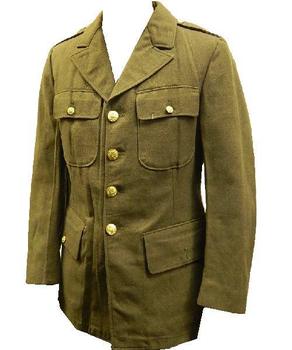 WWII Tunic, US Army Khaki Tunic WW2 American Military Issue Jackets 4 Pocket - main image