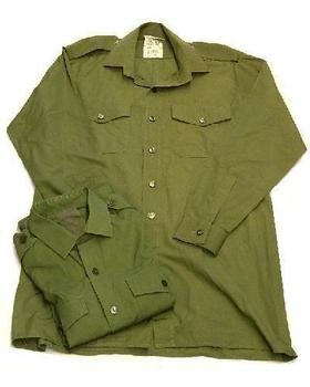 OLIVE GREEN GENERAL SERVICE LONG SLEEVE SHIRT SIZES British army issue New