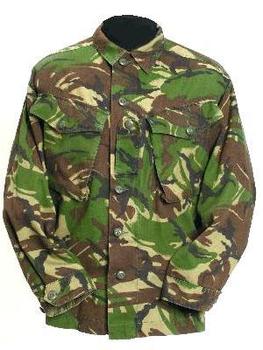 DPM Combat Shirt Genuine British Army Woodland Camo Shirt in Good Condition