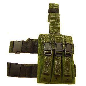Olive Green or Black Viper MP5 Triple drop leg pouch