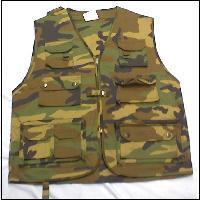 Multi Pocket Waistcoat - mill-tec - Black green camo or beige