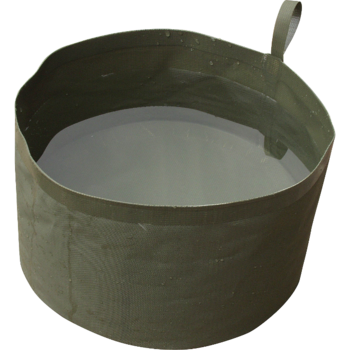 PVC Water Bowl Military Style Tough Collapsible Olive green Wash bowl, New