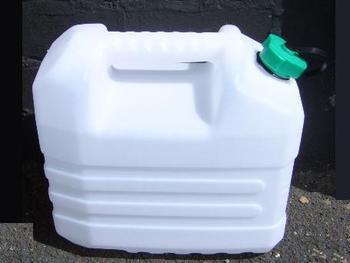 Plastic Jerry Can 20 Litre Strong Water Carrier with No Tap Green Filler