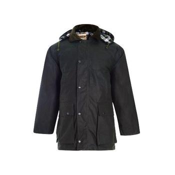 Wax Jacket Made In England Davenport Waxed Jacket Dark Green - main image