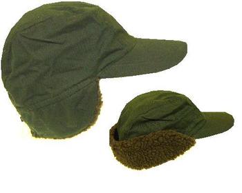 Waxed Trapper hat in olive greenNew
