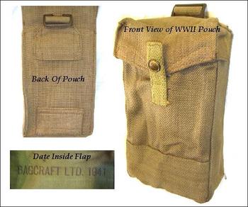 Rare New Un Issued WWII Magazine Pouch for 37 pattern webbing - main image