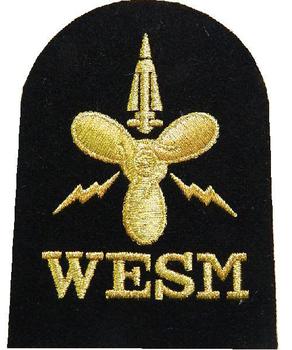 WESM Weapons Engineer Submariner Naval Cloth Badge - main image