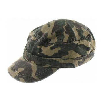Camo Peak Cap Cotton Westrooper Woodland Camo Hat, New - main image