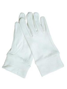 Parade Gloves White Nylon Elasticated Gloves - Great For Parades - main image