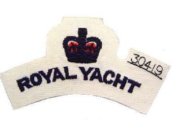 New white royal yacht shoulder title