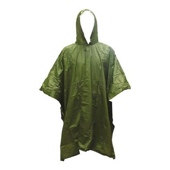 Poncho Highlander Olive Lightweight Multi Purpose PVC Travel Poncho, New WJ012 - main image