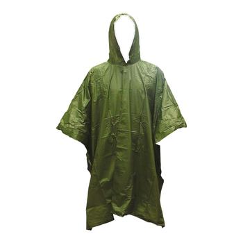 Poncho Highlander Olive Lightweight Multi Purpose PVC Travel Poncho, New WJ012