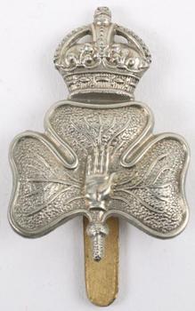 14th Royal Irish Rifles Cap badge (Shamrock) - main image