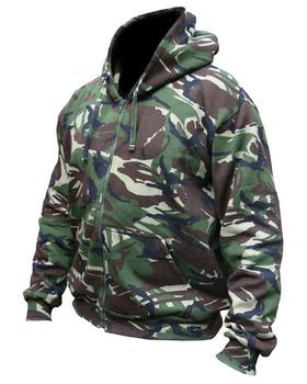 Adults woodland camo hoody - main image