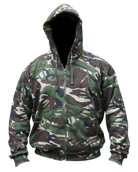 Adults woodland camo hoody - main image