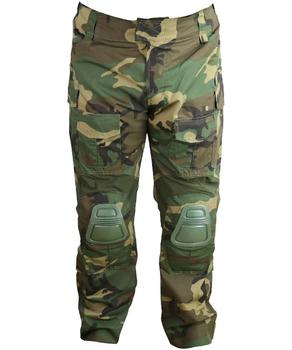 Special Ops Trousers US Woodland Camo DPM SAS Style Ripstop trousers With Built In Knee Armour - main image