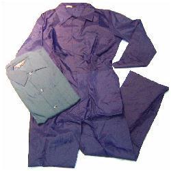 Nylon Boilersuit Quality Navy Blue 100% Nylon Zipped front Boilersuit