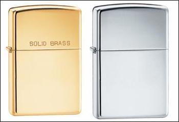 Genuine Zippo Lighter Brass or Silver - main image