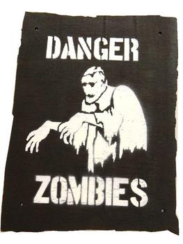 Danger Zombies Zone warning sign Great for Kids Dens