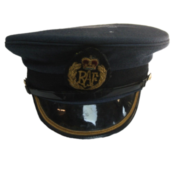 Used RAF Royal Air Force Officers Peaked Hat - main image