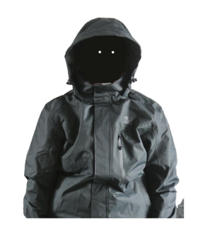 Black Waterproof Jacket Highlander Kerrera Waterproof And Breathable Lined Coat - main image